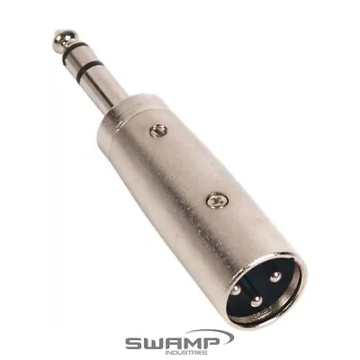 XLR MALE To STEREO TRS 6.35mm  1/4  MALE - Audio Adapter • $6.99