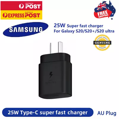 Genuine Original Samsung 25W Super-FAST Wall Charger For Note S8/10/S20/S20/S21+ • $23.99