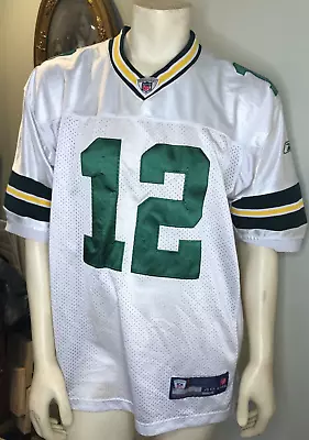 Aaron Rodgers #12 Green Bay Packers Reebok Away Jersey SZ 48-EXC! • $29.99