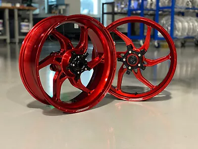 Core Moto Apex 6 Wheels Front And Rear Yamaha R1 2004-2014 Gloss Red • $2949