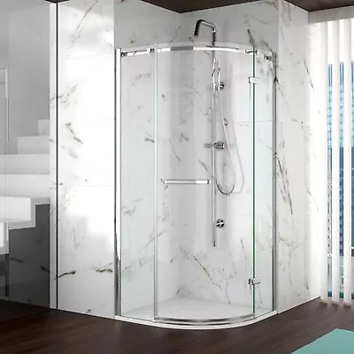 Merlyn 8 Series Frameless Quadrant Shower Enclosure 1000mm X 1000mm - 8mm Glass • £1188.95