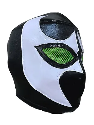 BLACK VIPER (pro-fit) Adult Lucha Libre Mexican Wrestling Mask - Black • $18.99