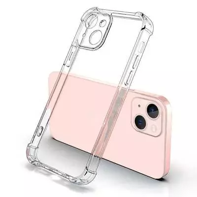 Case For IPhone 15 14 Pro Xs Max XR  CLEAR Gel Shockproof Silicone Cover • £1.85