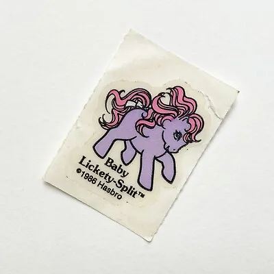 Baby Lickety Split Unused Flat Sticker Vintage G1 My Little Pony Accessory • $10
