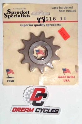 $15.95 • Buy NOS Sprocket Specialists Front 11T Sprocket  Suzuki 77-81 PE-250 516-11