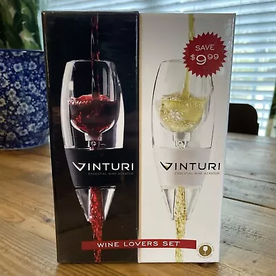 Vinturi Wine Lovers Set Essential Red And White Wine Aerators Set Of 2 Unopened • $9.99