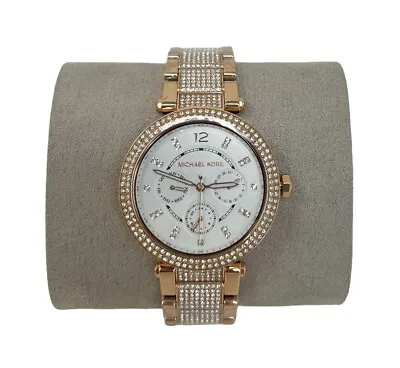 $138.94 • Buy Michael Kors Parker Multifunction Rose Gold-Tone Watch MK6760 $350