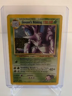 2000 Giovanni's Nidoking 7/132 Holo Rare - Pokemon Gym Challenge WOTC - LP-MP • $24.99