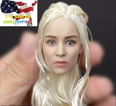  1/6 Daenerys Targaryen Female Head Game Of Thrones For 12'' Phicen Body ❶USA❶ • $40.89