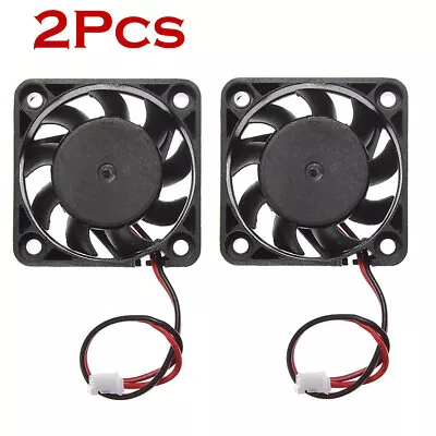 2Pcs 12V Mini CPU Cooling Computer Fan - Small 40mm X 10mm DC Brushless 2-pin  • $0.99