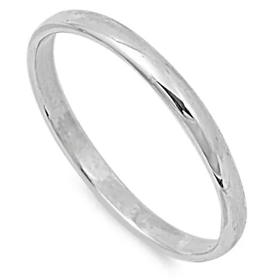 $33.99 • Buy SOLID Sterling Silver Band Comfort Fit Ring Genuine 925 Wholesale Mens Womens
