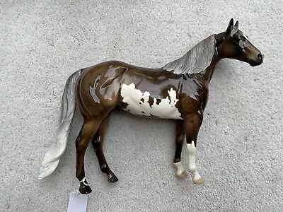 OOAK Breyer Peter Stone Ideal Stock Horse DAH Glossy Dapple Silver Bay Pinto LSQ • $463.67