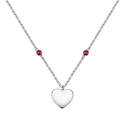 Necklace MORELLATO Women's With Me Steel / Heart SATQ10 • $54.74