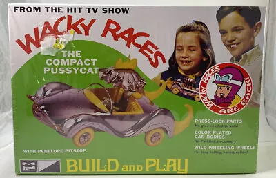 1:25 Wacky Races: Compact Pussycat Figure Snap MPC Model Kit Penelope Pitstop • $35.12