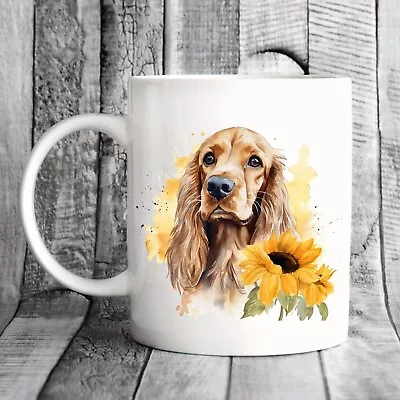 Pet Dog Mug Watercolour Cocker Spaniel - Ideal Gift • £7