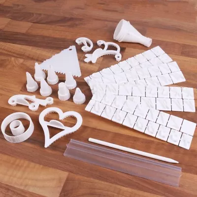 £9.35 • Buy 100Pc CAKE DECORATION SET Number Alphabet Letter Fondant Icing Sugarcraft Cutter