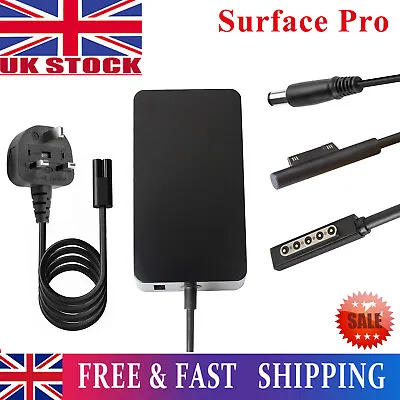 Surface Laptop Charger For Surafce Pro 2 3 4 5 6 Book 1 2 3 Go / Docking Station • £10.99