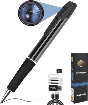 £42.31 • Buy Spy Cameras Pen 1080P Hidden Cameras Mini Portable Pocket Cam Covert Camera With