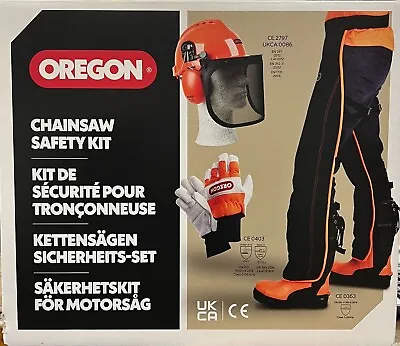 OREGON Chainsaw Safety Kit Includes Helmet Gloves Leggings • £96.45