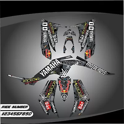 Yamaha Raptor 350 Graphics Kit 2004 2006 2009 To 2014 Decals Stickers Atv  Utv • $160