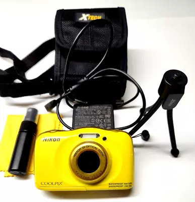 NIKON Coolpix S33 Underwater Digital Camera With Accessories (Mint Condition) • $160