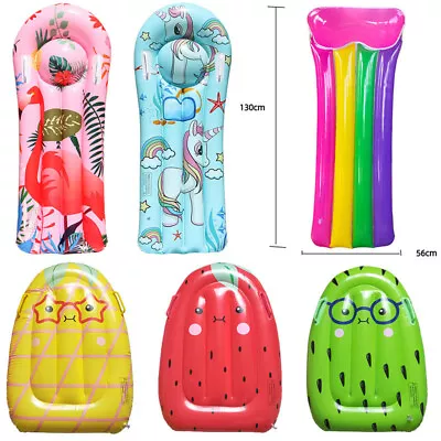 AU Children's Surfboard Float Row Inflatable Water Skis Float Row Flamingo Bed • $31.55
