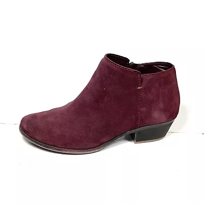 Bass Nina Ankle Boots Women’s Size 8.5M Burgundy Suede • $46