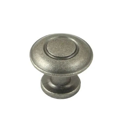 £2.57 • Buy Pewter Door / Drawer Bow Pull Handle / Knob | Circle Kitchen Cupboard Cabinet