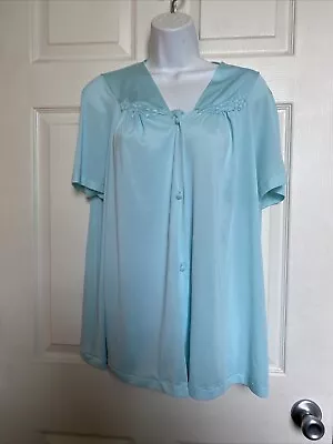 Vanity Fair Vintage Top Short Sleeve Baby Pajamas Blue • $6.99