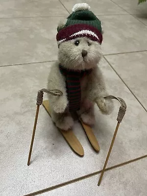 Vintage Russ Berrie Plush Skier Bear 'Mogul' Alpine Lodge Collection 8  Jointed • $15