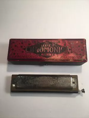 Vintage M. Honer Super Chromonica Chromatic Harmonica Original Case • $49.99