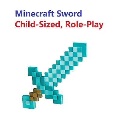 Minecraft Diamond Sword Toy Role-Play Accessory Collection Child-Sized • $23.95