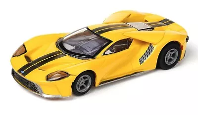 AFX Mega G+ Triple Yellow Ford GT Clear Series HO Scale Slot Car #22029 • $32.95