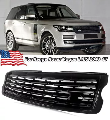 Gloss Black 2023 Style Front Upper Grille For 2013-2017 Range Rover Vogue L405 • $123.48