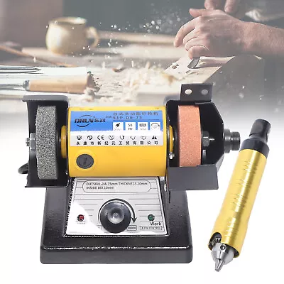 220V 280W Jewelry Rock Polishing Buffer Machine Bench Lathe & Sander Polisher • $83