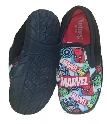 Boys Marvel Slippers Size Infant UK 12 • £4.50