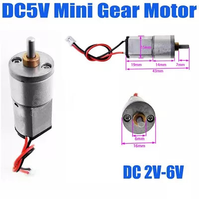 DC5V Mini Reduction Gear Motor Micro Gearmotor CW/CCW Full Metal Small Gearmotor • $6.99