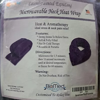 Microwave Heating Pad Microwavable Heated Neck And Shoulder Wrap With Lavender • $35