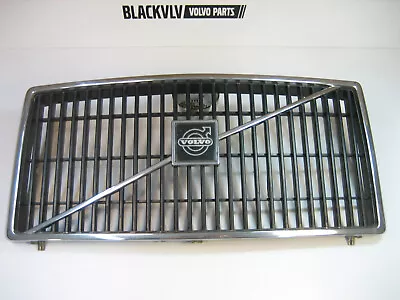 Vintage Volvo 240 242 244 245 Early Grille GL DL Black & Chrome • $84.99