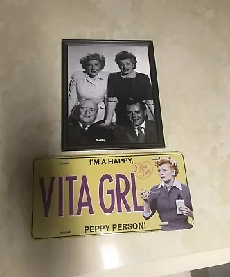 I Love Lucy Framed Photo And License Plate  • $15