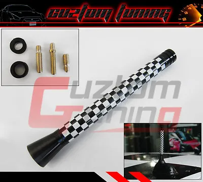 For Mini Cooper S R55 R56 R57 Checkered Flag Color 5'' Inch Short Radio Antenna • $10.59