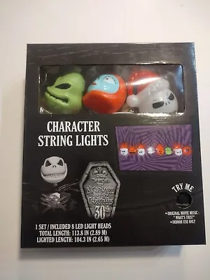 Disney The Nightmare Before Christmas Musical Character String Lights New In Box • $31.49
