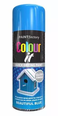 Aerosol Spray Paint Auto Car Primer Matt Gloss Lacquer Wood Metal Glitter Fabric • £7.99