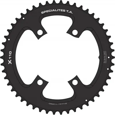 TA Specialites X110 Chainring For Shimano 110mm 4-Arm | 48 Tooth | Gravel Cross • $65