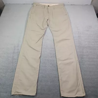 G-Star Pants Mens 32x34 Beige Work Rider Chino Tapered Drill Twill Zipper Pocket • $38.50