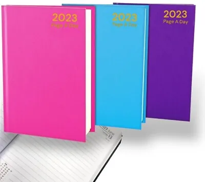 £2.79 • Buy 2023 Diary A4/A5/A6 Page A Day/Week To View Diary Hardback Casebound Black Cover