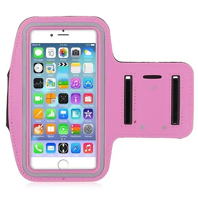 IPhone 6 4.7  Pink Premium Sports Armband Cover Case Running Gym Workout • £2.95
