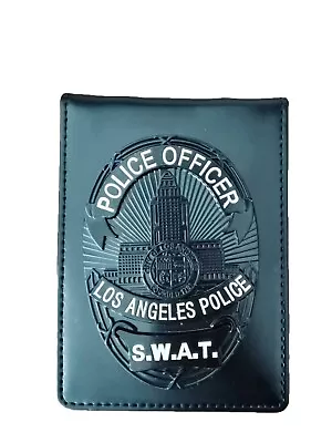 NEW LA Detective SWAT Badge ID Card Holder Wallet With Chain Cosplay Gift Police • $29.90
