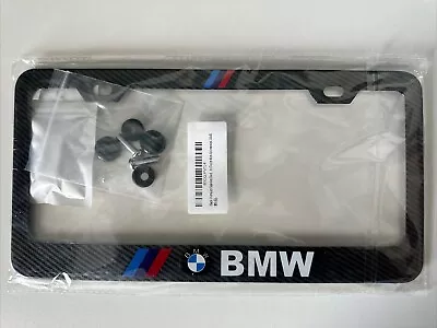 Licence Plate Frame For BMW/M Premium Stainless Steel Carbon Look Plus Bonus. • $18.95