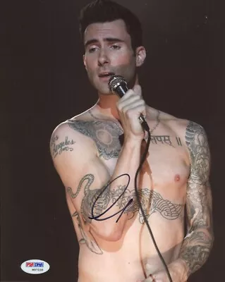 Adam Levine Maroon 5 Songs About Jane V Overexposed Signed 8x10 Photo PSA • $249.99